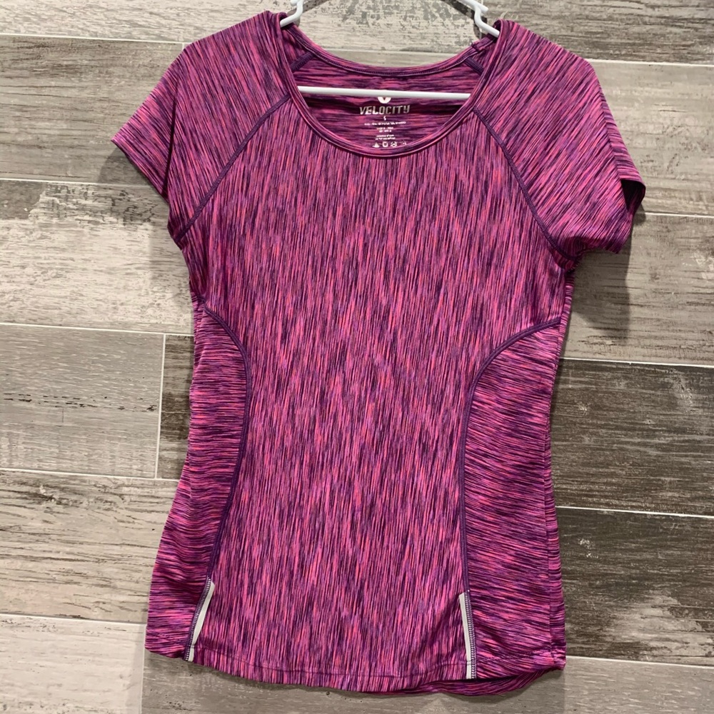 Velocity athletic polyester/spandex top small